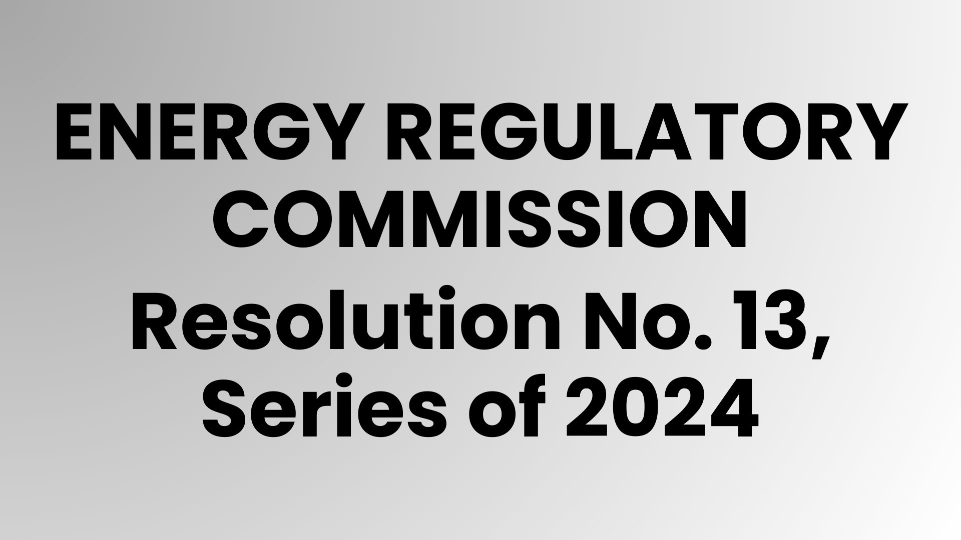 Energy Regulatory Commission